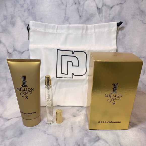 Paco Rabanne 1Million Travel Kit Gift Set - 3pc Aftershave, Travel Spray, NEW - Picture 2 of 10